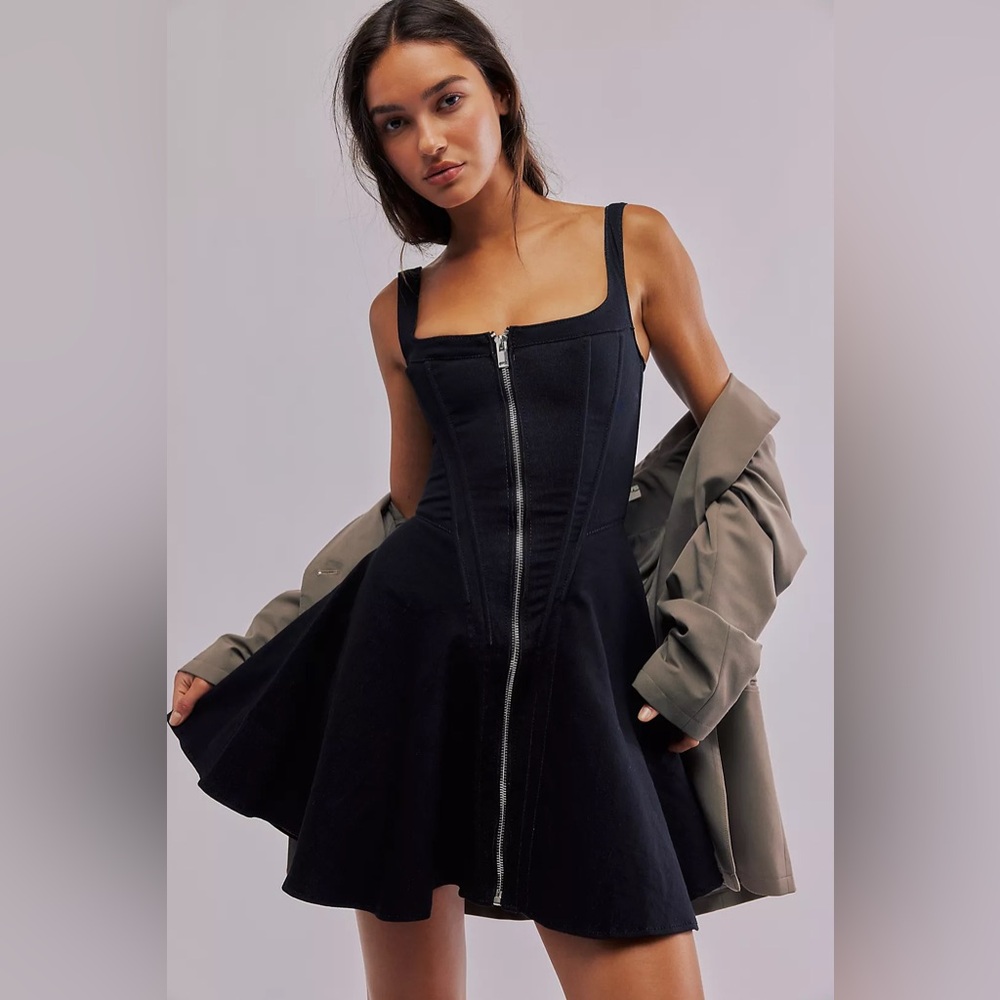Understated Leather Lana Denim Dress